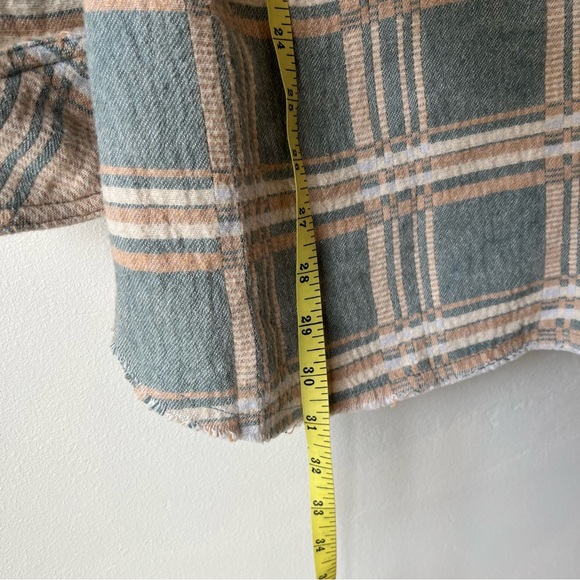 Free People We The Free Arizona Sky Jacquard Plaid Shirt - Picture 12 of 12